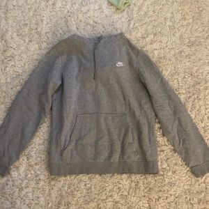 gray nike hoodie